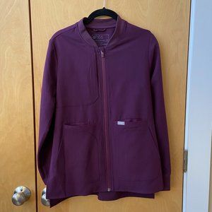 FIGS Deep Purple Bellery 2.0 Scrub Jacket (XS)